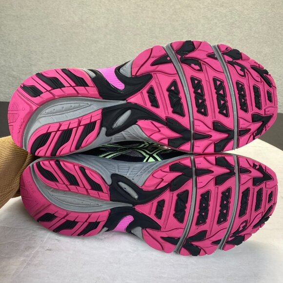 Asics Gel Venture 5 Athletic Running Shoes - T5N9Q - Gray/Lime/Pink - Women 8.5D - Picture 3 of 16